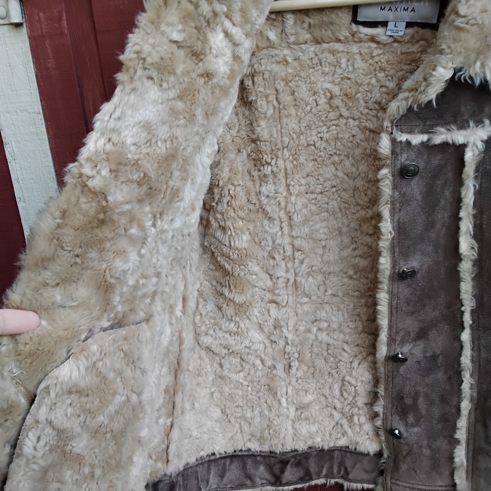 Wilsons Leather Suede and Shearling Jacket - Picture 6 of 10